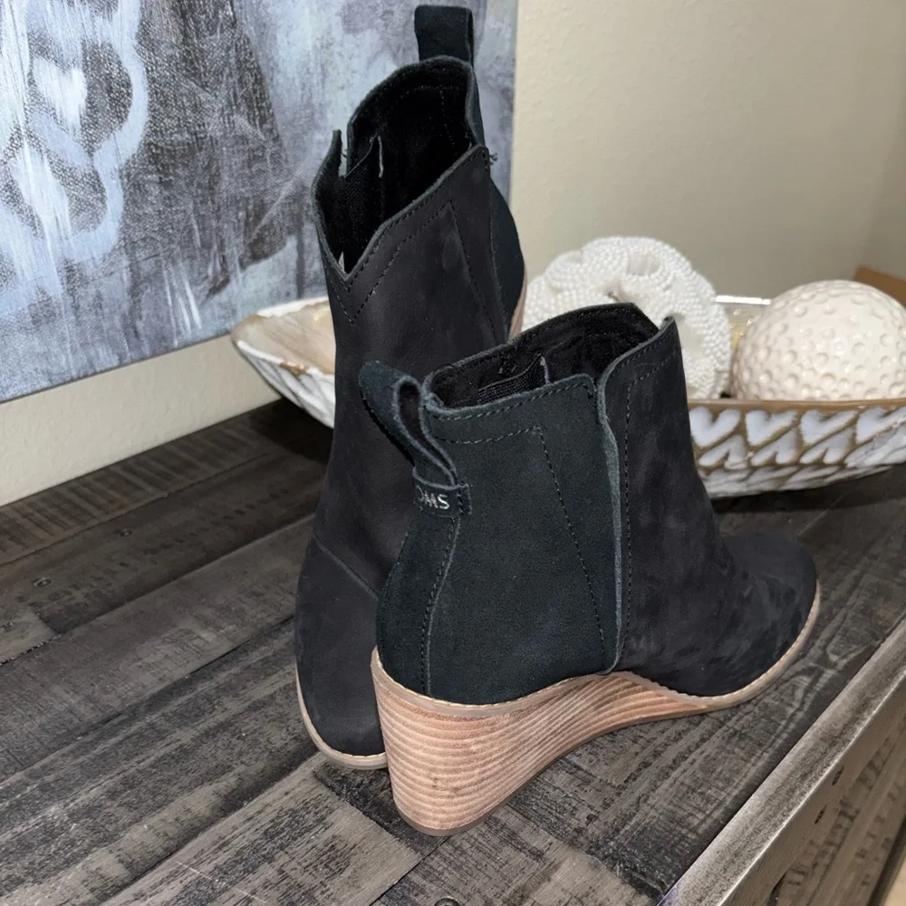 TOMS Clare Wedge Bootie SZ 7.5 - Picture 2 of 11
